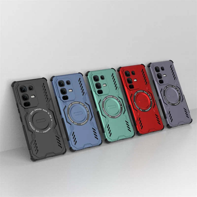 Warmteafvoer voor infinix Note 50s Case infinix Note 50s Cover Schokbestendig Magsafe Draadloos opladen Telefoonhoesje infinix Note 50s