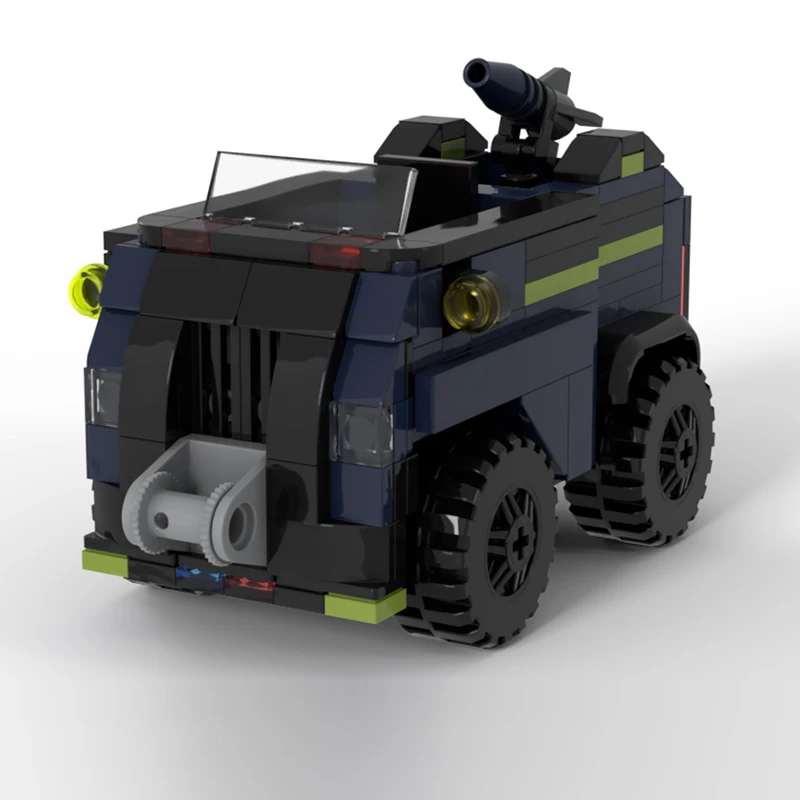 Beliebte animierte Serie Modell MOC Bausteine Agent Patrol Auto modulare Technologie Kinder Urlaub Geschenke montieren Spielzeug Anzug