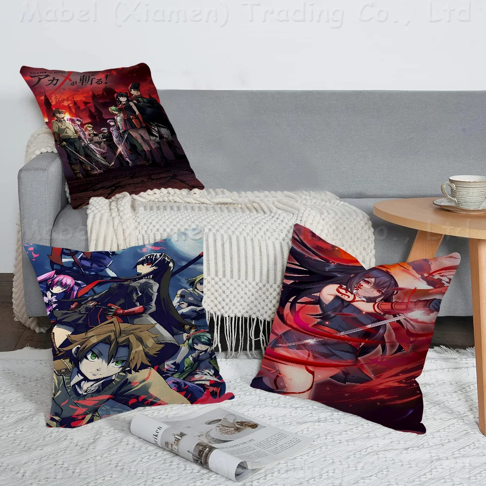 Japanese Anime Akame Ga KILL Pillow Gift Home Office Decoration Pillow Bedroom Sofa Car Cushion CoverPillow Case