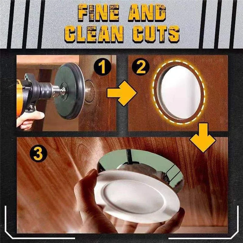 منشار دائري مستدير من ABNG أدوات فتاحة ثقب منشار اللكم القابلة للتعديل مع لقمة تحديد المواقع و3 شفرات أسنان