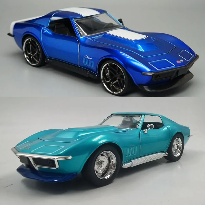 

Diecast 1/24 Scale Corvette Stingray ZL-1 Alloy Die Cast Simulation 1969 Collection Gifts Ornaments Car Toy Car Model