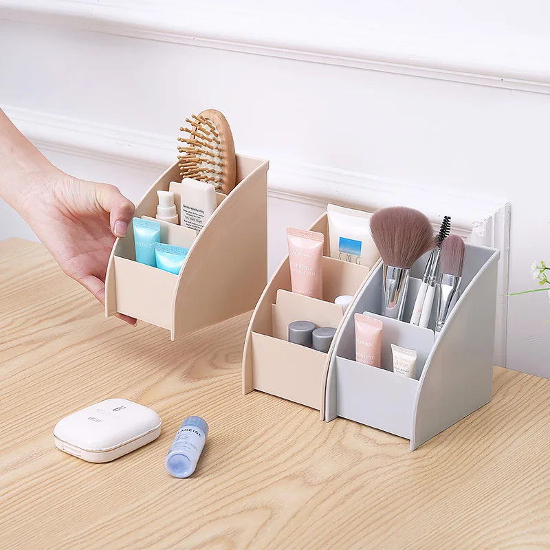 1Pc Remote Control Storage Holder Desktop Organizer Mobile Phone Stand Home Decor Storage Boxes
