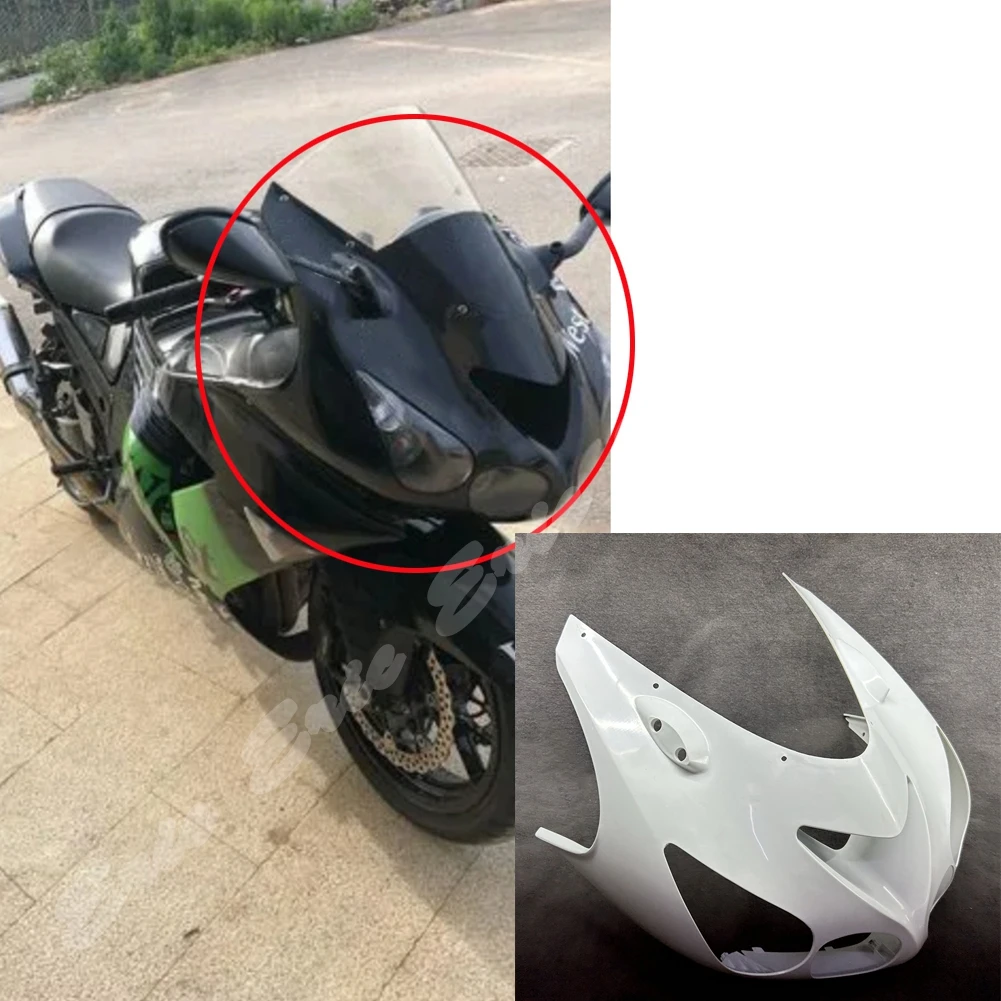 

New Unpainted Upper Front Cowl Nose Fairing For Kawasaki Ninja ZX14R 2006 2007 2008 2009 2011