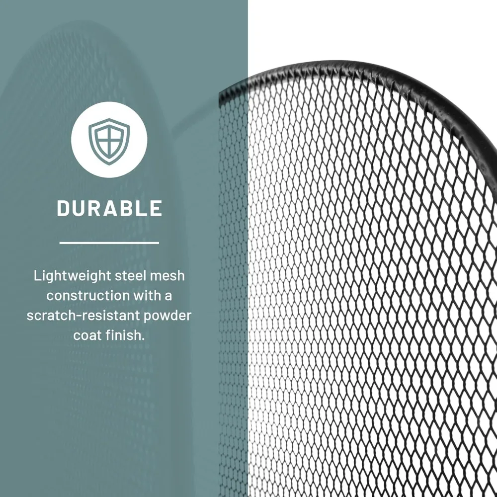 Premium Steel Mesh Desk Organizer, 6 Vertical Compartments & 2 Trays, Office Mail Sorter for Paper Files