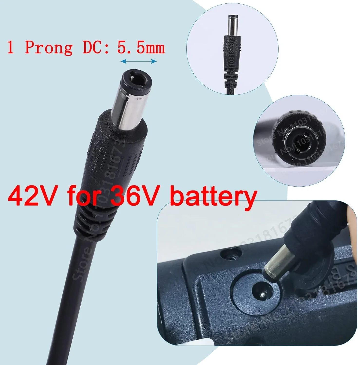 42V 2A Charger Universal for 36V Lithium Battery Fast Smart Charge for 36 Volt AC 100V-240V Charger EU/US/AU/UK Plug