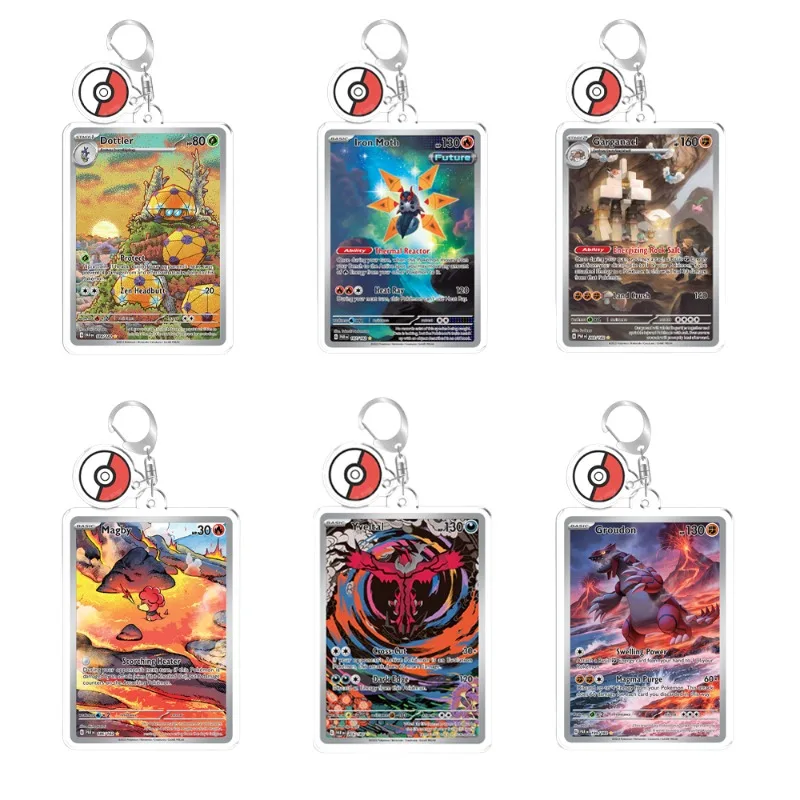 Chaveiro saco encantos para pokemon magby yveltal groudon lron traça garganacl gholdengo garchomp ex anime jogo coleção brinquedo diy