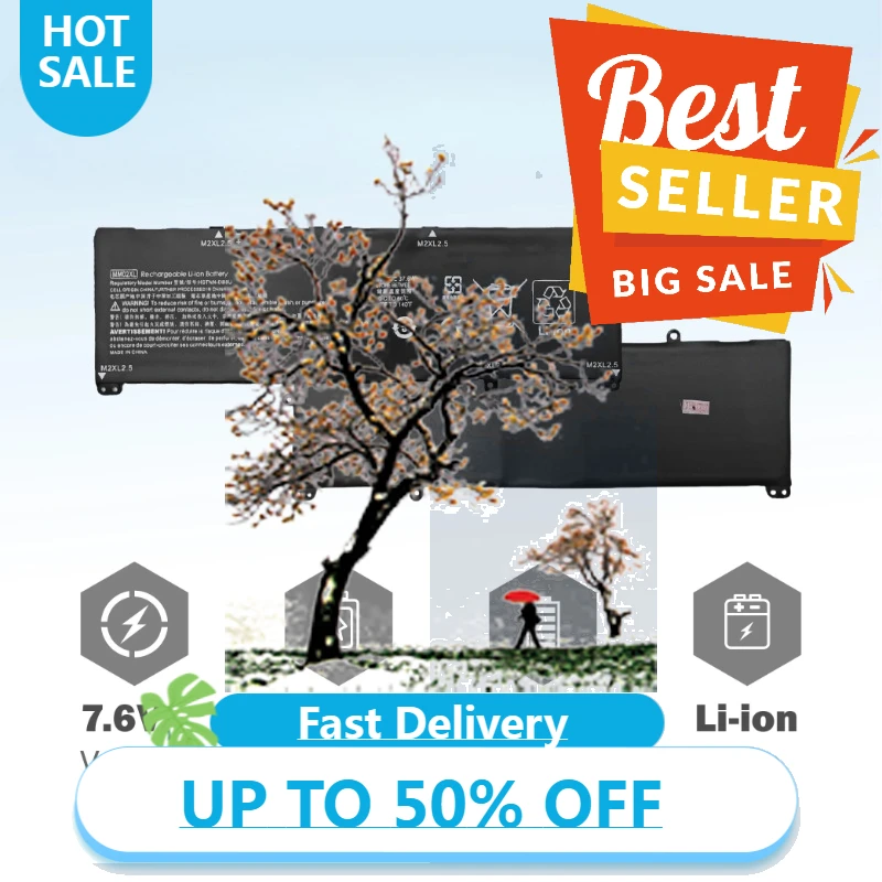 【توصيل سريع】بطارية كمبيوتر محمول 7.6 فولت MM02XL متوافقة مع سلسلة HP Starbook 13-an0001TU/an1017TU HSTNN-DB8U L27868-1C1