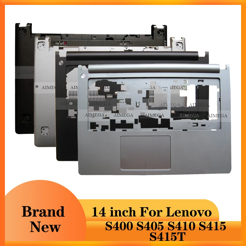 

NEW For Lenovo Ideapad S400 S405 S410 S415 S435 S436 Laptop Palmrest Upper Case/Bottom Base Black Silver AP0SB000130