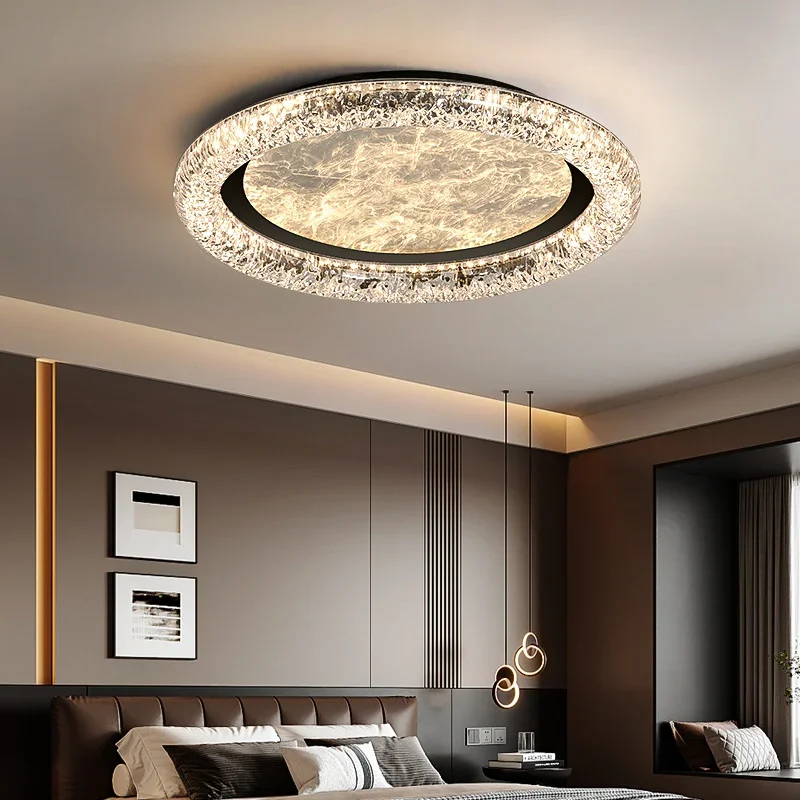 Italian minimalist light luxury high sense designer cloud ceiling light full spectrum eye protection master bedroom main light