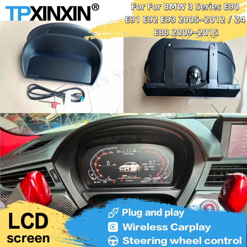 Linux Digital dashboard For BMW 3 Series E90 E91 E92 E93 2005~2012 For BMW Z4 E89 2009~2015 Car LCD Dashboard Instrument
