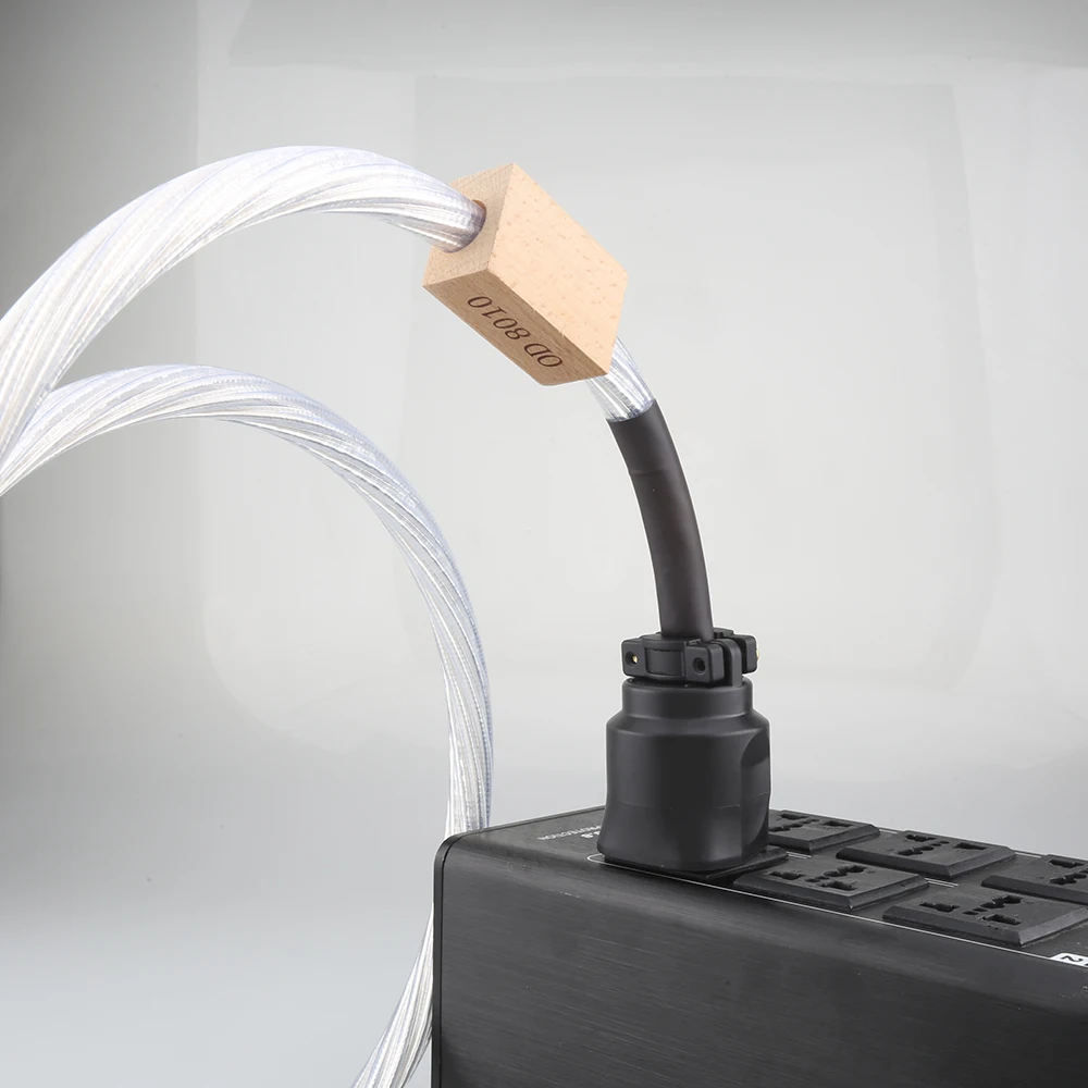 High Qualiry Nordost Odin silver plated conductor Power cable with gold plated Uk connector 15A IEC Female connector plug