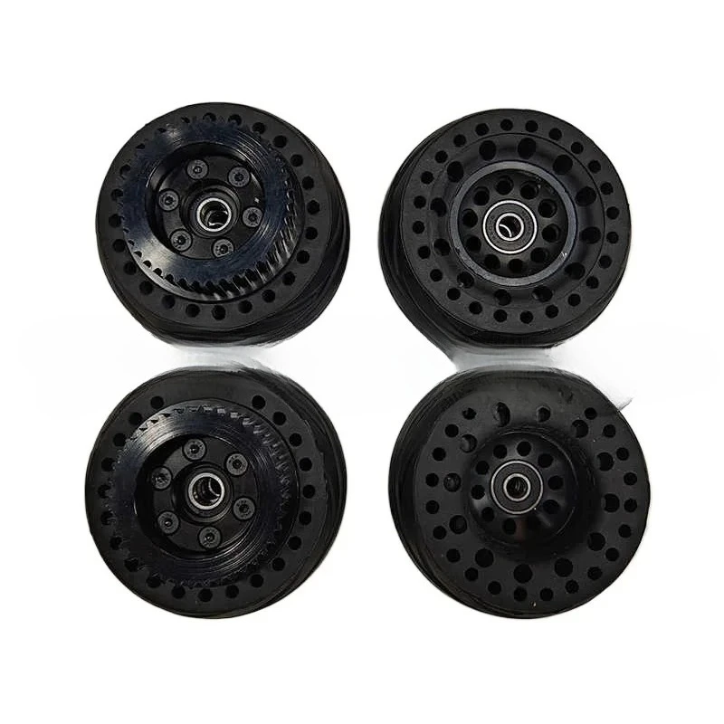 Electric skateboard wheel 105mm diameter front and rear set of belt motor special wheel belt gear