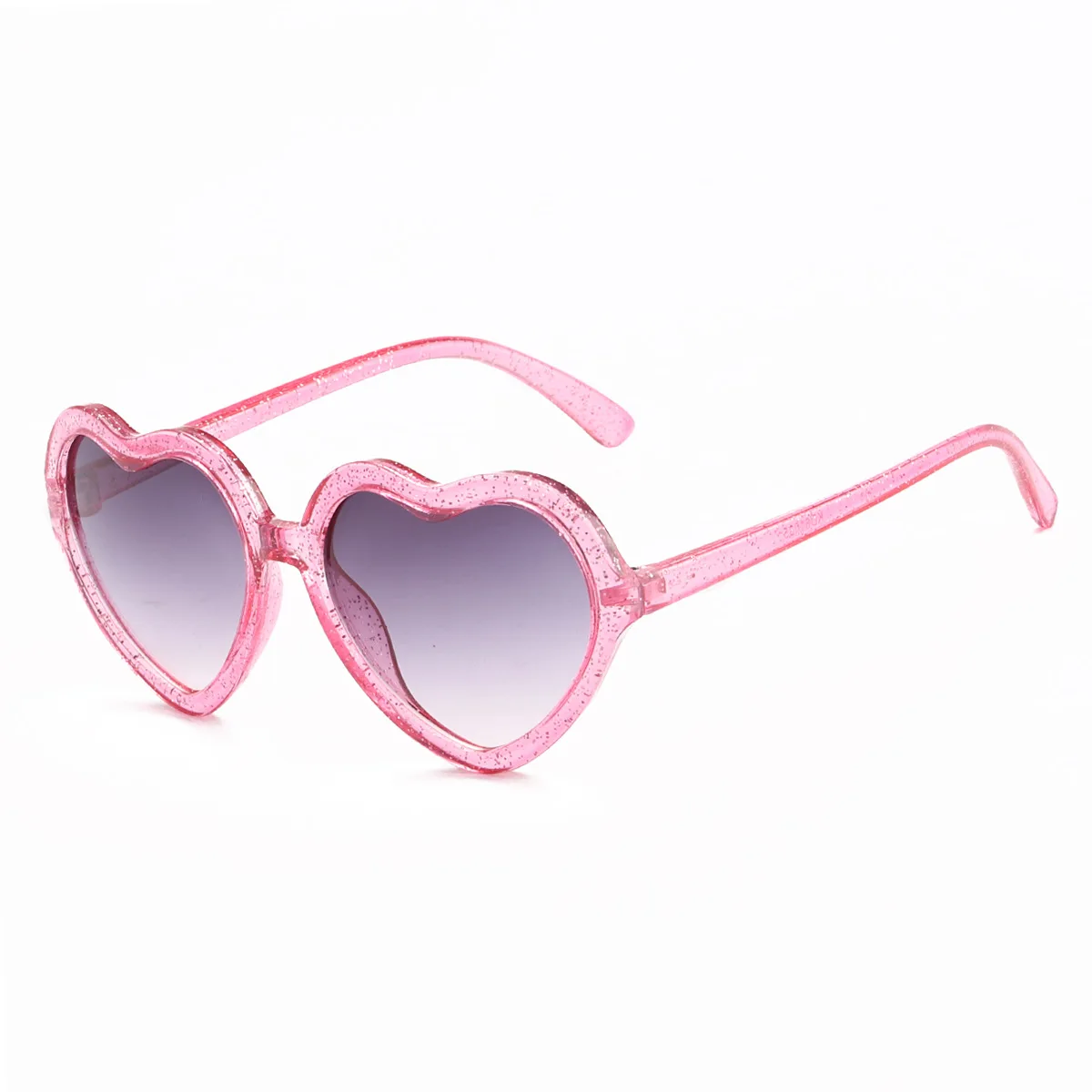 Kids Heart Sunglasses Anti-Glare Adjustable Frame Sunglasses  Sunglasses Rose Pink Children'S Eyewear For Girls