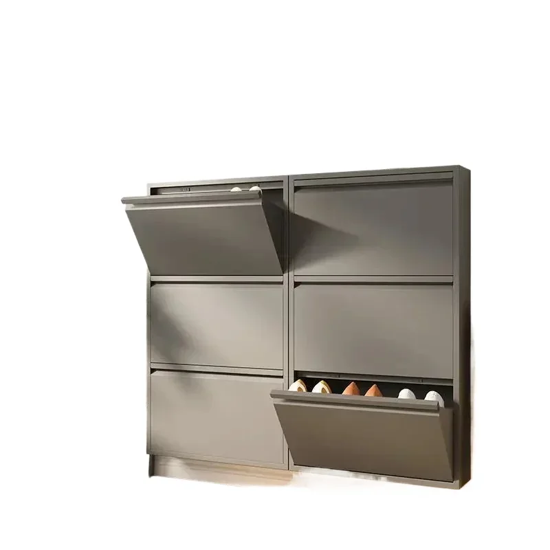 

Living Room Nordic Ultra Thin Shoe Cabinets Multi Layer Storage Shoe Rack Space Saving organizer Display Entryway Hall Furniture
