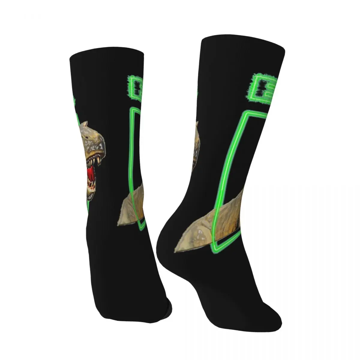 Happy Men's compression Socks Classic Vintage Harajuku Extreme Dinosaurs T-Bone Cartoon Seamless Crew Crazy Sock Gift Printed