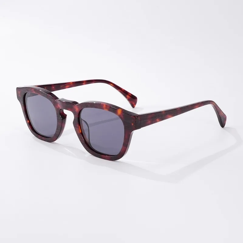 

2025 New Retro Wood Grain Handmade Men's Sunglasses Women Simple Light Art Fashion Sheet Sunglasses Can Be Prescription Lenses