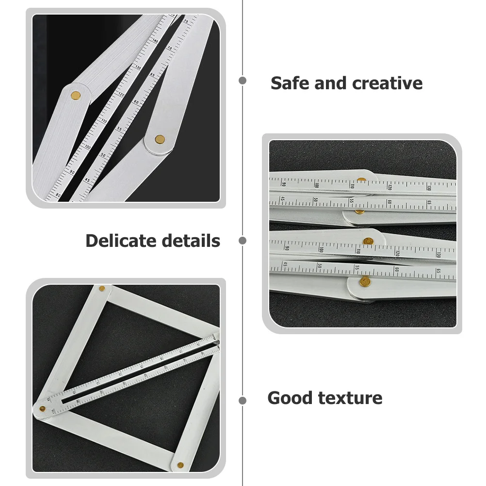 

Protractor Multifunctional Stainless Steel Angle Folding Ruler Miter Gauge Woodworking Measuring Tool Angle Tool