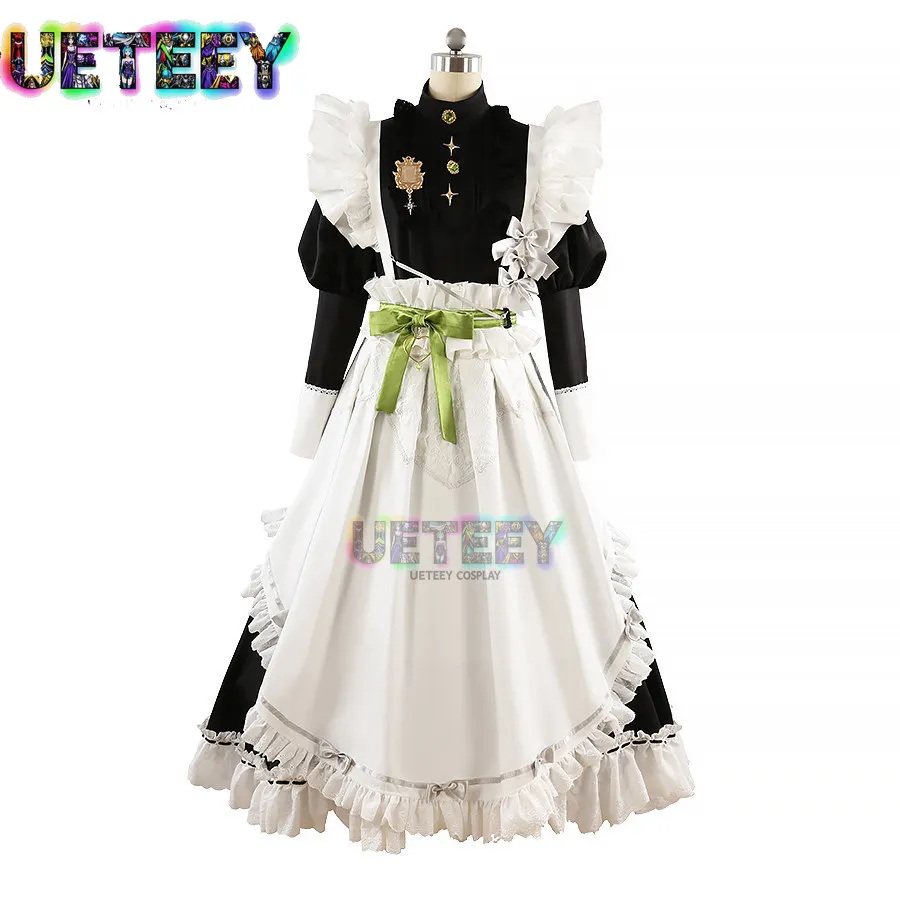UETEEY COS New World Carnival Gentle Discipline Olivine Olivia - Disfraz de Cosplay de Maid, Disfraz de Anime para Halloween, Talla Personalizada
