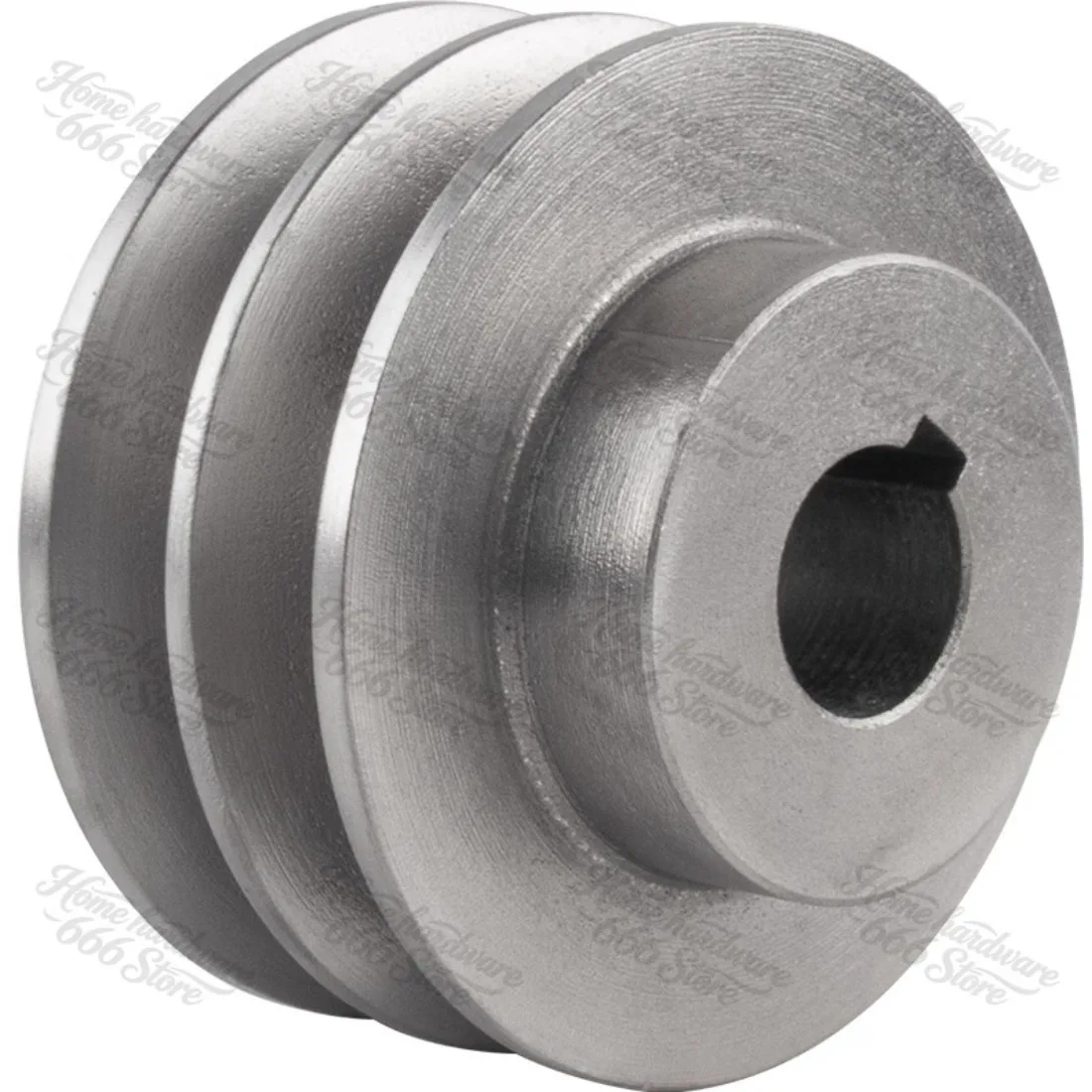 1pcs OD:80mm Groove width:16mm 2A Type Cast Iron Belt Pulley double Groove Motor Pulley Complete Motor V-belt Pulley