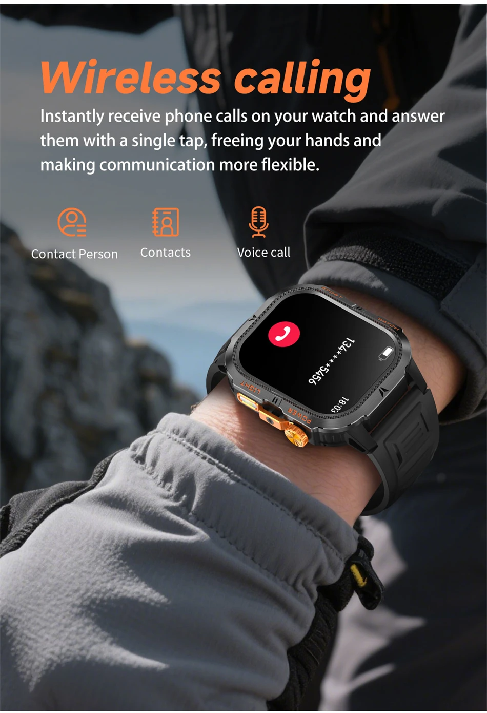 Men Smart Watch With Gps And Bluetooth Calling Amoled Display_voghion.com