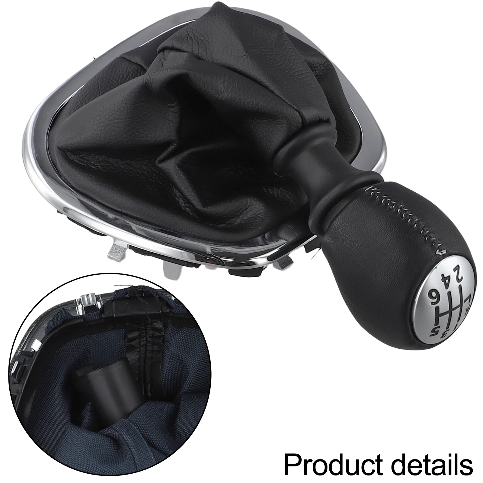 Leather Gear Shift Gear Shift Cover Comfortable Grip Easy Installation Long-lasting Use Premium Leather Material