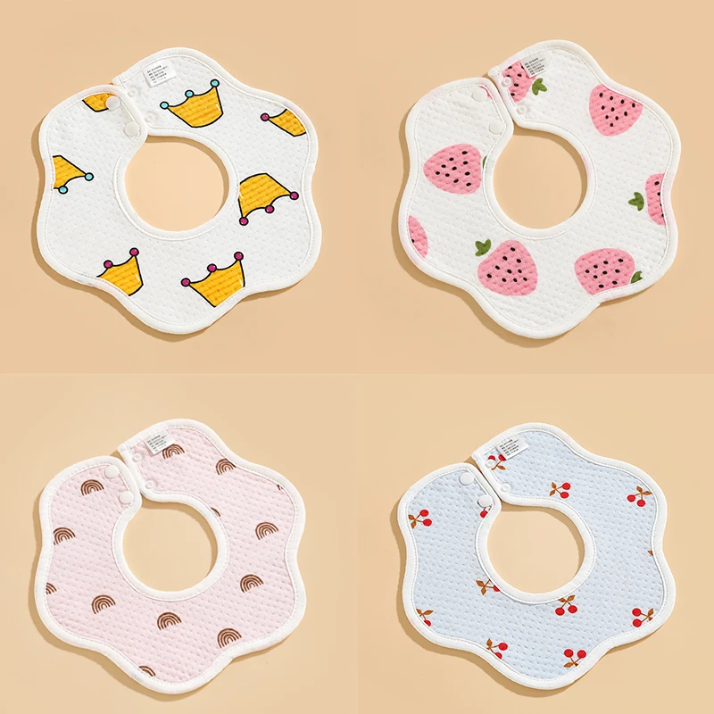Śliniaki dla niemowląt Wodoodporne karmienie 360 stopni Sześciowarstwowe śliniaki dla niemowląt Dzieci Bawełniana gaza Ślina Ręcznik Śliniaki Artykuły dla niemowląt baberos bebe 0-1Y