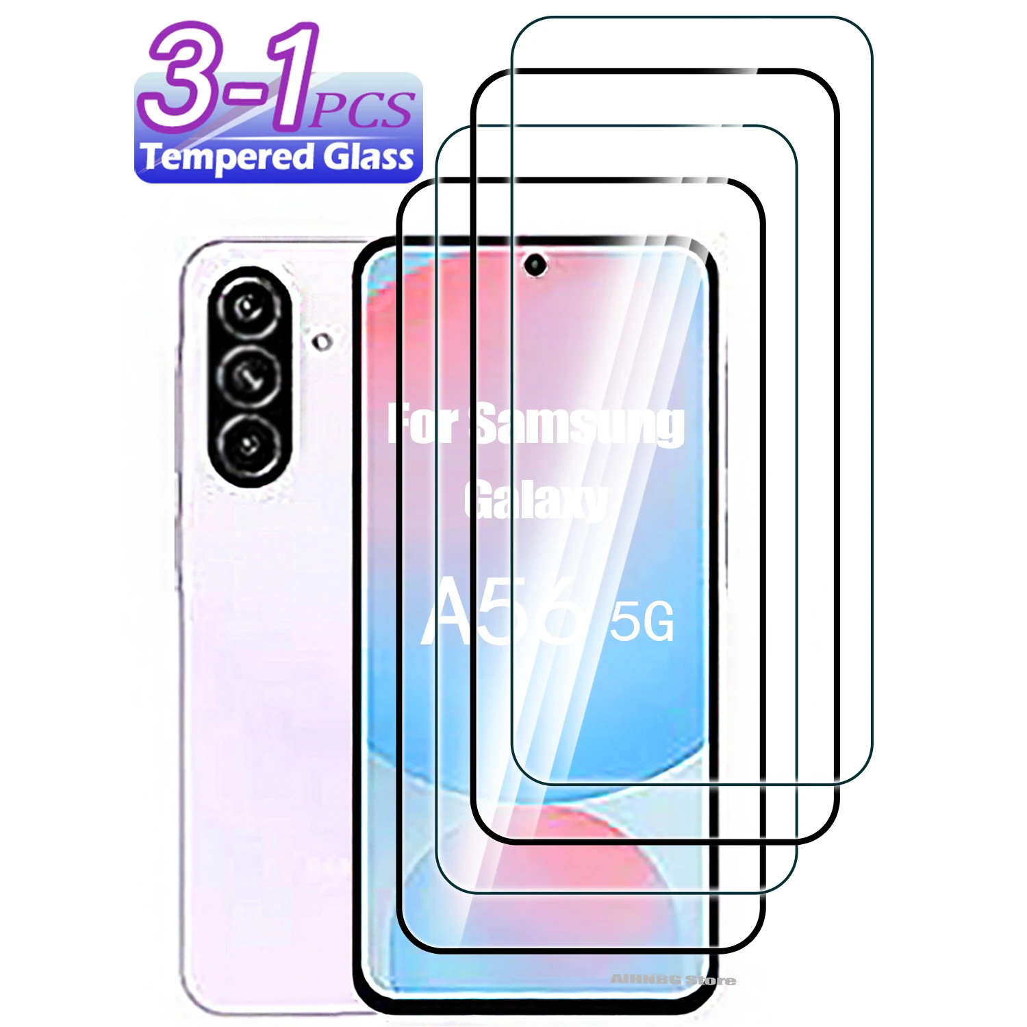 

Tempered Glass for Samsung A56 A36 A26 A06 Screen Protector Protective Glass on Samsung Galaxy A16 4G 5G Glass Film