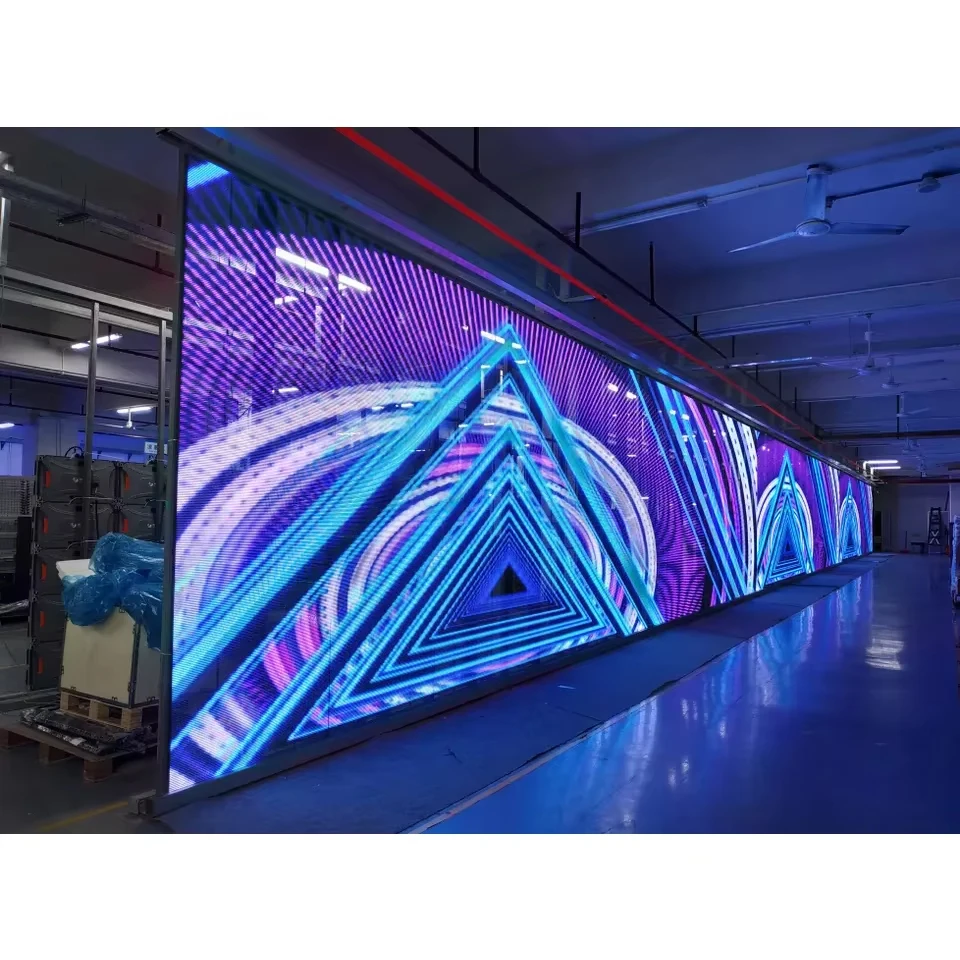 Indoor P3.91-7.82 LED Full-Color Transparent Display 1000x500mm Glass Window Screen Mall Advertising Grille