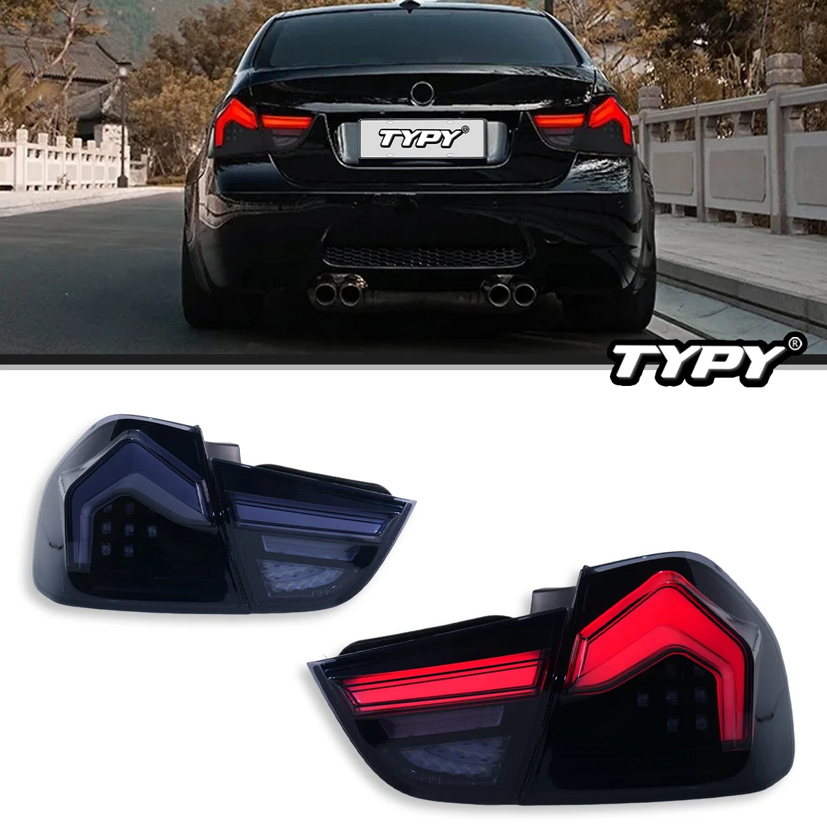 

TYPY LED Taillight Assembly For BMW 3 Series E90 2009-2012 Auto Fog DRL Brake Turn Signal Lamp Plug and Play