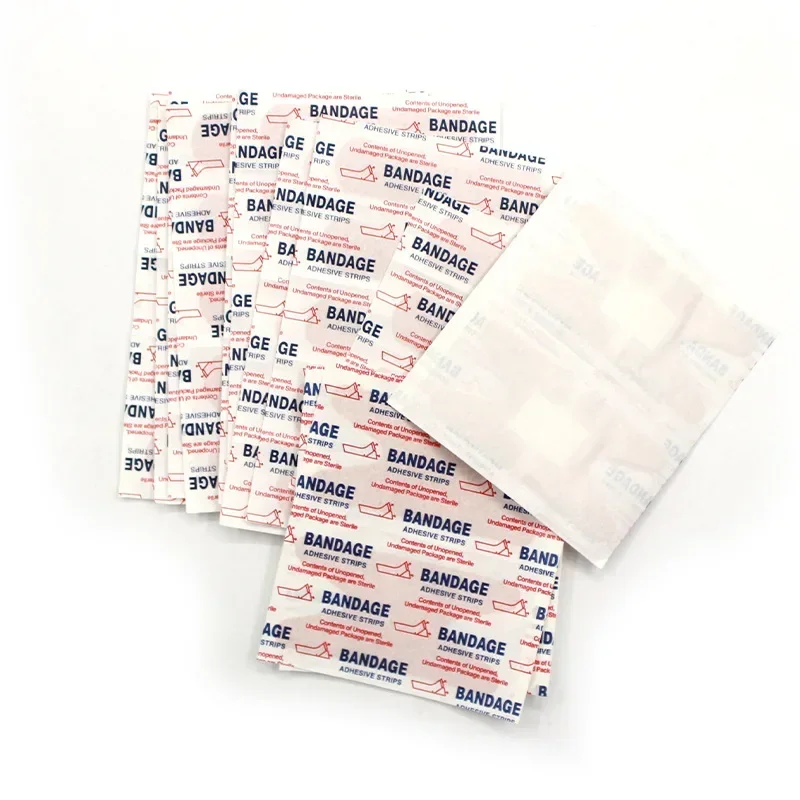 

50pcs/set PE Band Aid Plasters for First Aid Strips Wound Dressing Patch Tape Breathable Adhesive Bandages Woundplast