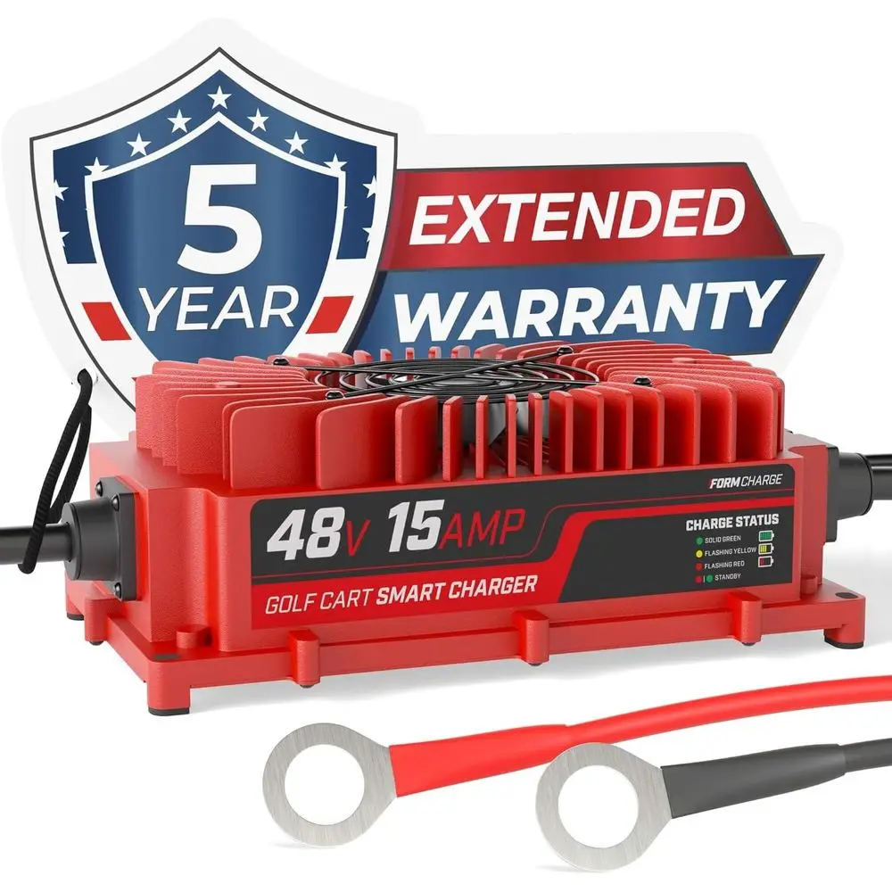 

Встроенное зарядное устройство для гольф-кара 48 В — зарядное устройство для свинцово-кислотных аккумуляторов 48 В, 15 А