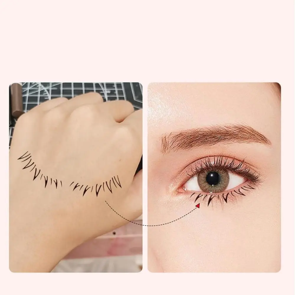 Fai da te ciglia finte timbro a forma di V aspetto naturale ciglia finte Eyeliner sigillo strumento di trucco facile da indossare ciglia inferiori stampe