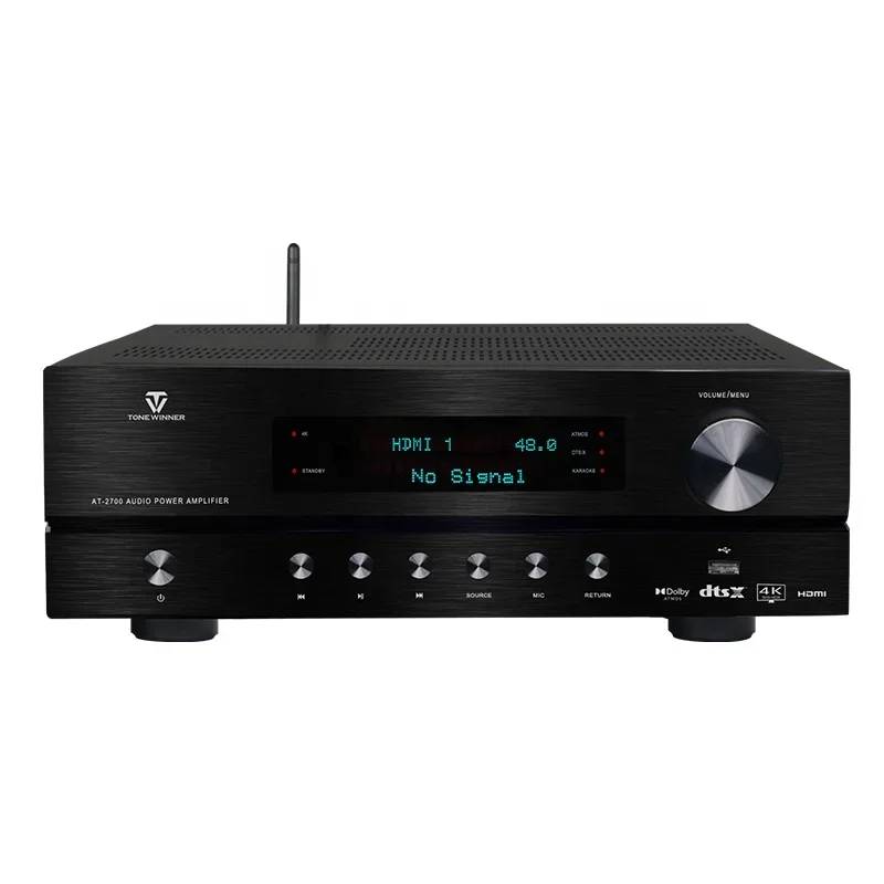 

Tonewinner manufacturer AT-2700 7 channels 120W per channels AVR Dolby Atmos receiver amplifier best power amp brands