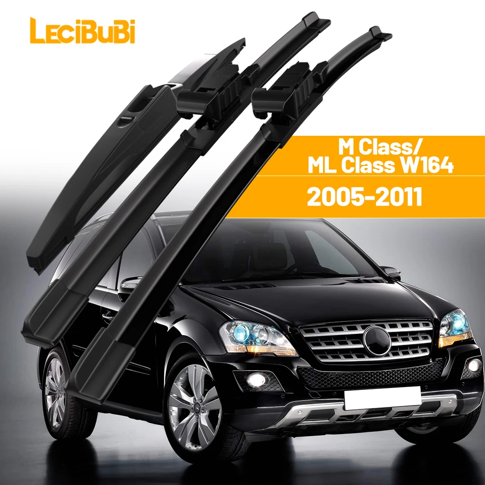 

Для Mercedes Benz M ML Class W164 2005-2011 1 комплект, передние и задние щетки стеклоочистителя, дворники 2006 2007, аксессуары