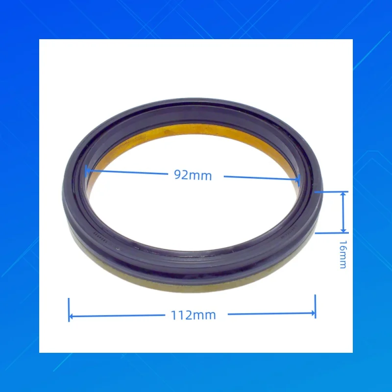 

OEM:XQ1259E.Size:92x112x16mm,DMHUI high-quality NBR rotation oil seals,applicable to XQ1259Eagricultural machin.Size:92*112*16mm