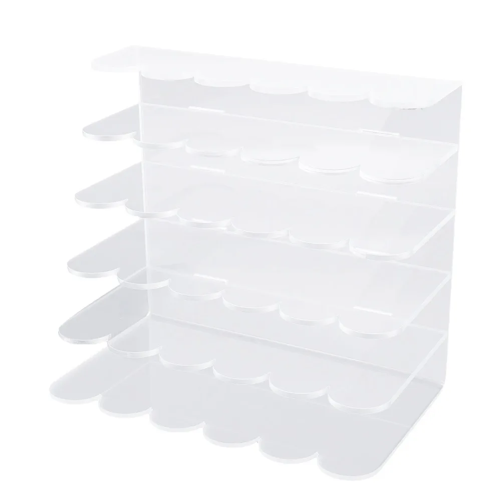 Multi-Use Transparent Mail Organizer Acrylic 17.4 x 16.6 x 10.4cm Letter Sorter Desk Organizer Makeup Storage