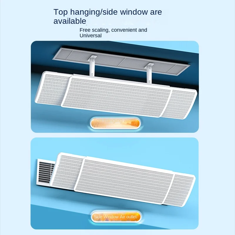 Central Air Conditioning Windshield Anti Direct Blowing Air Outlet Grid Baffle Embedd Duct Air Conditioner Wind Plate Universal