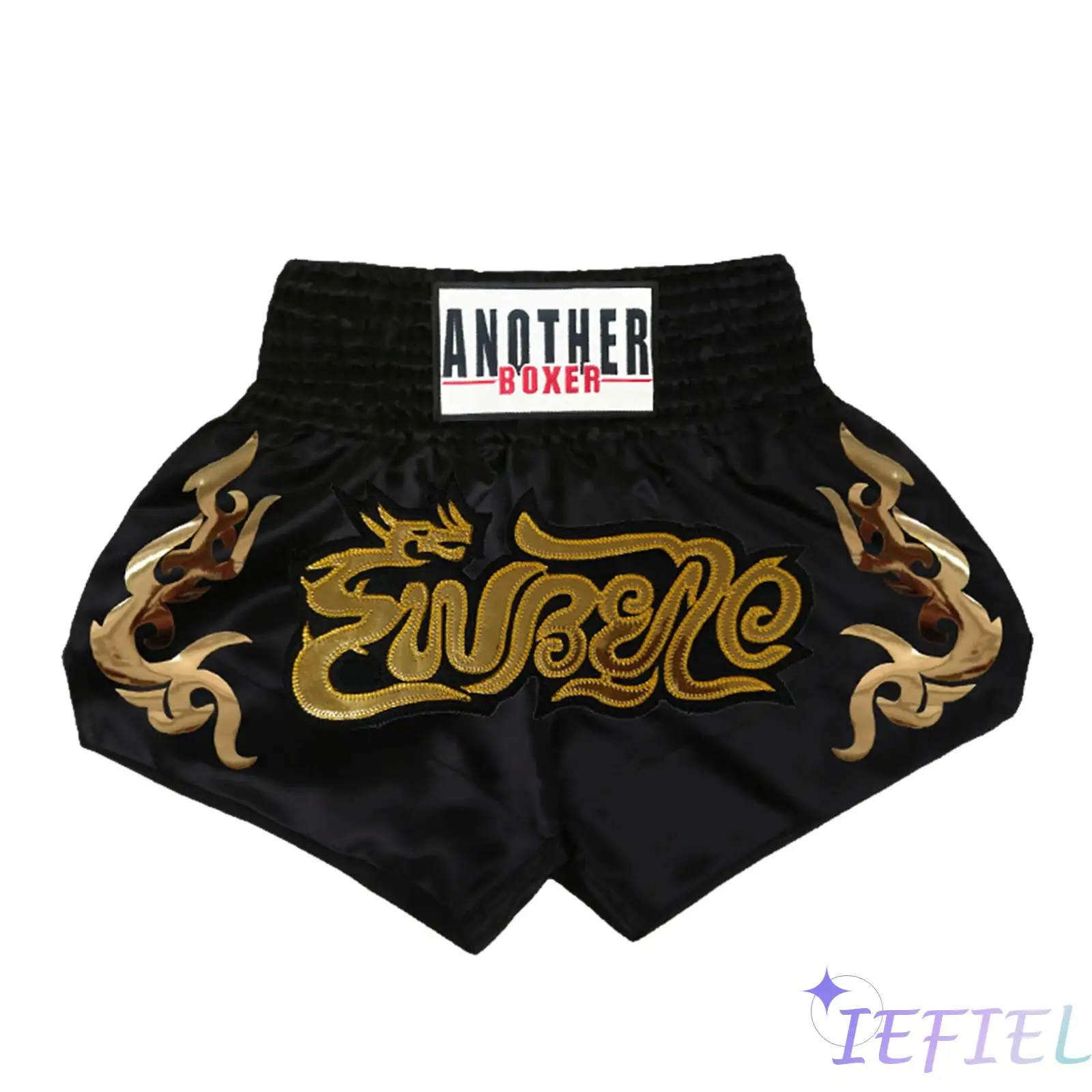 

Mens Satin Fight Shorts with Embroidered Metallic Details And Athletic Cut Performance Boxing Wear for Boxing Match Shorts