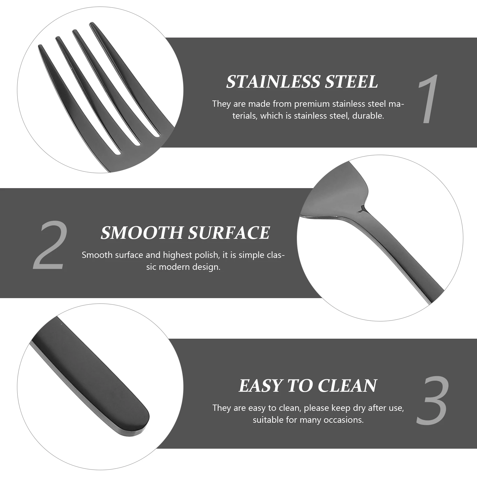 

1Set Stainless Steel Cutlery Set Reusable Flatware for Dinner Celebration Home Kitchen Utensil Fork Spoon Chopstick Kit