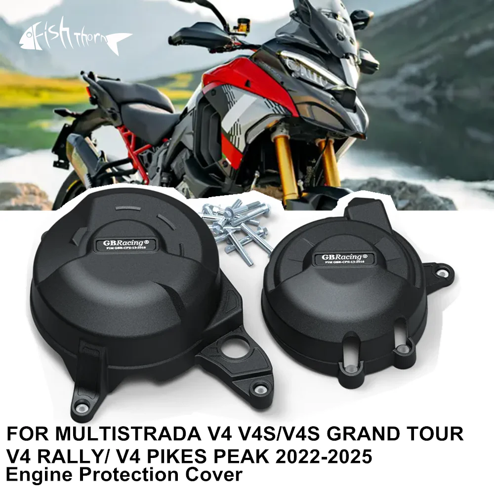 

For Ducati Multistrada V4 / V4S / V4 Rally / V4 Pikes Peak 2022-2025 Motorbike Engine Protection Cover Fall Protection Cover