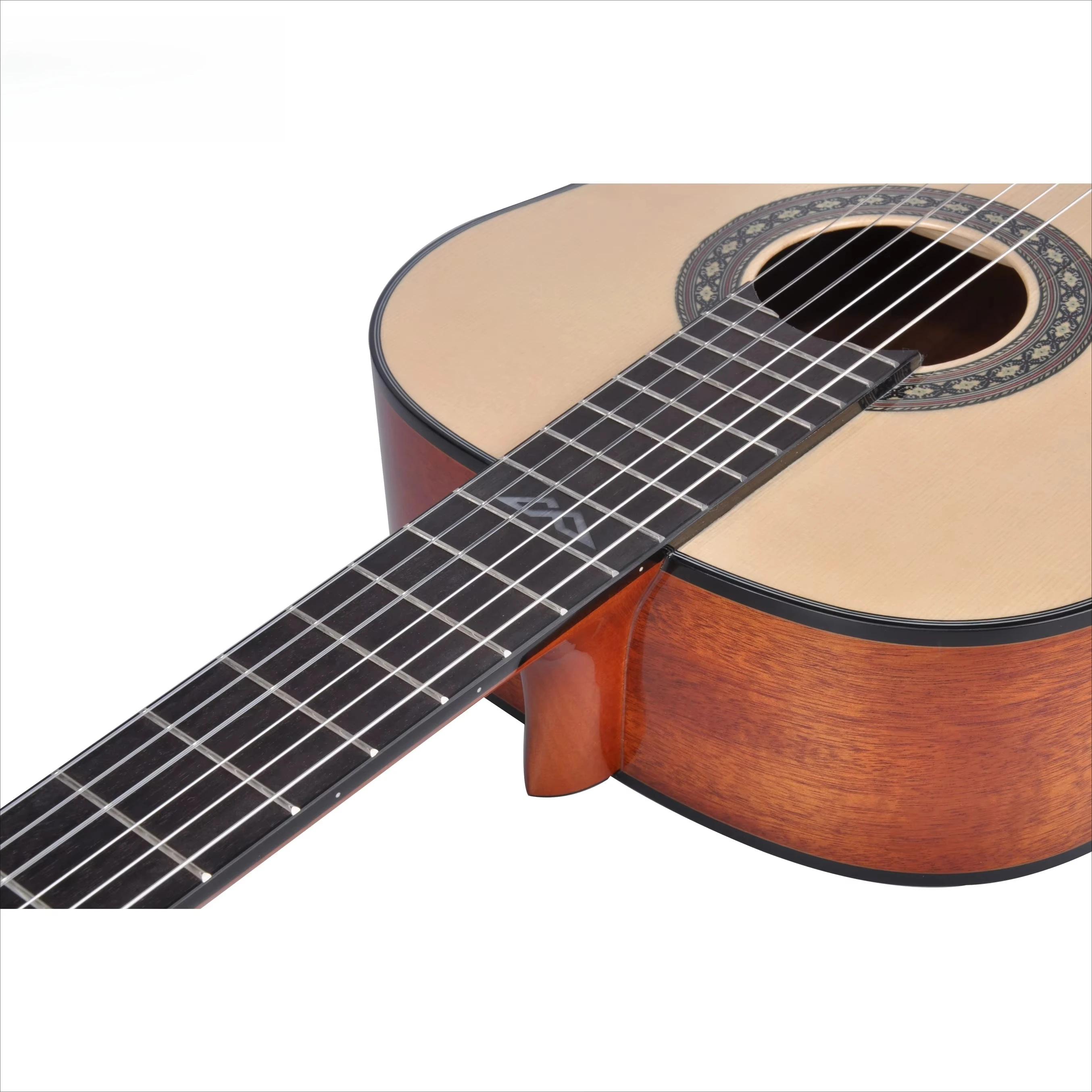 جيتار كلاسيكي (ACG118) عالي الجودة مصنوع يدويًا من خشب التنوب #6