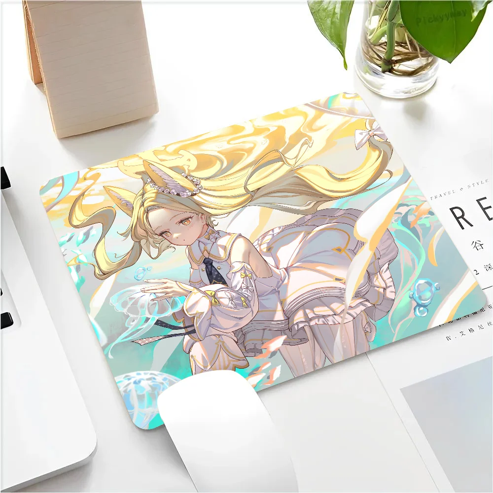 Yurizono Seia Blue Archive Game Girl Mousepad Small LockEdge Mouse Pad For Gamers Computer Desk Pad Anti-slip Rubber