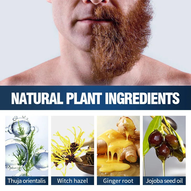Sadoer Multifunctional Beard Care 5-Piece Set, Moisturizes Men's Beards, Quickly Creates a Smooth and Shiny Beard Appearance; Helps Promote Even Absorption of Nutrients by the Beard, Eliminating Uneven Thickness, Hardness, Shortness, and Curling of the Beard, Thus Creating a Fluffy, Thick, and Handsome Beard Effect