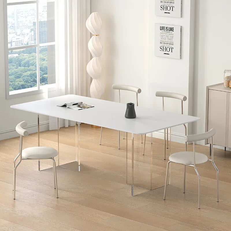 Cream style Internet celebrity dining chair home simple modern dressing chair creative restaurant designer Italian light luxury