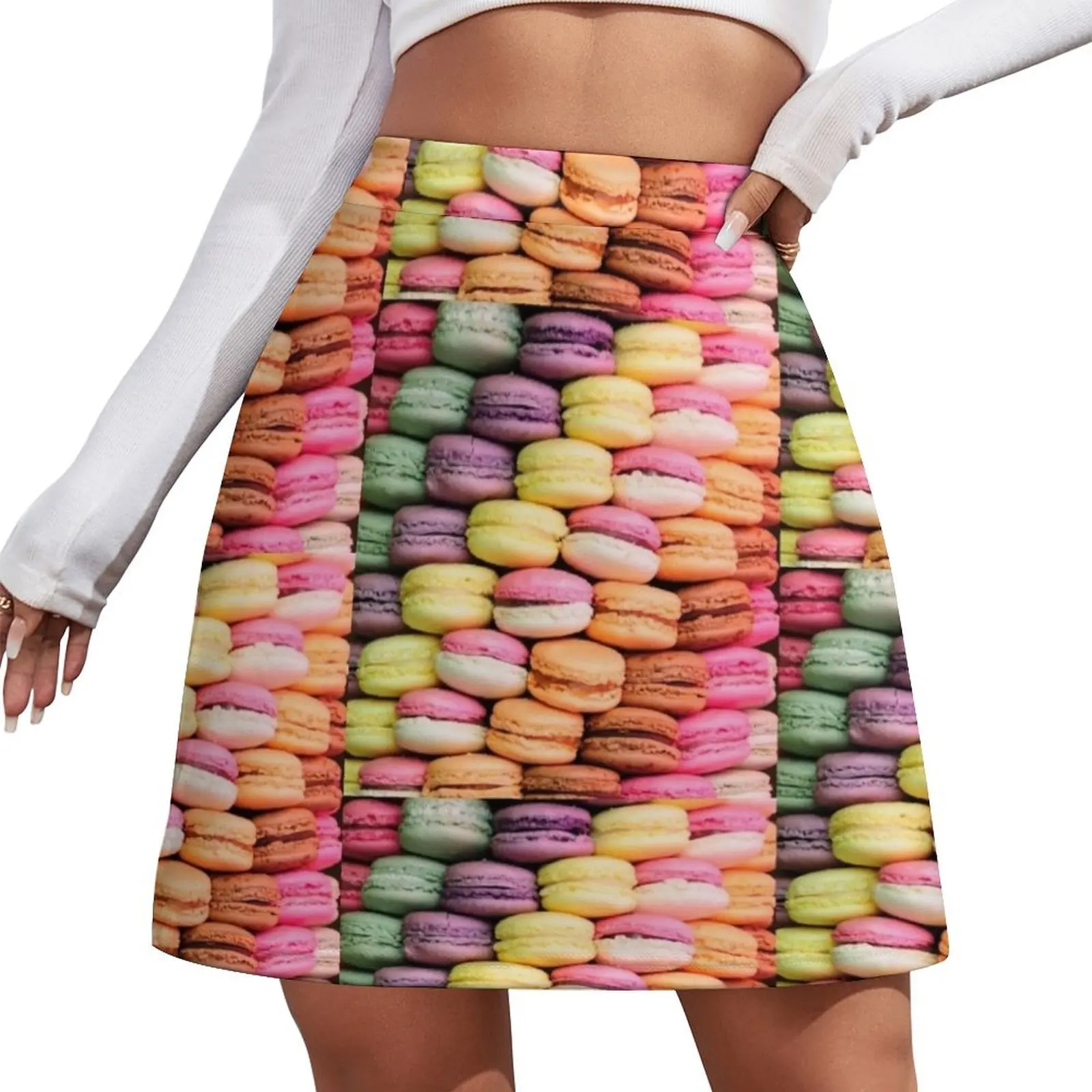 

Macaron dreams Mini Skirt sexy skirt skirts for woman luxury clothes women Female clothing
