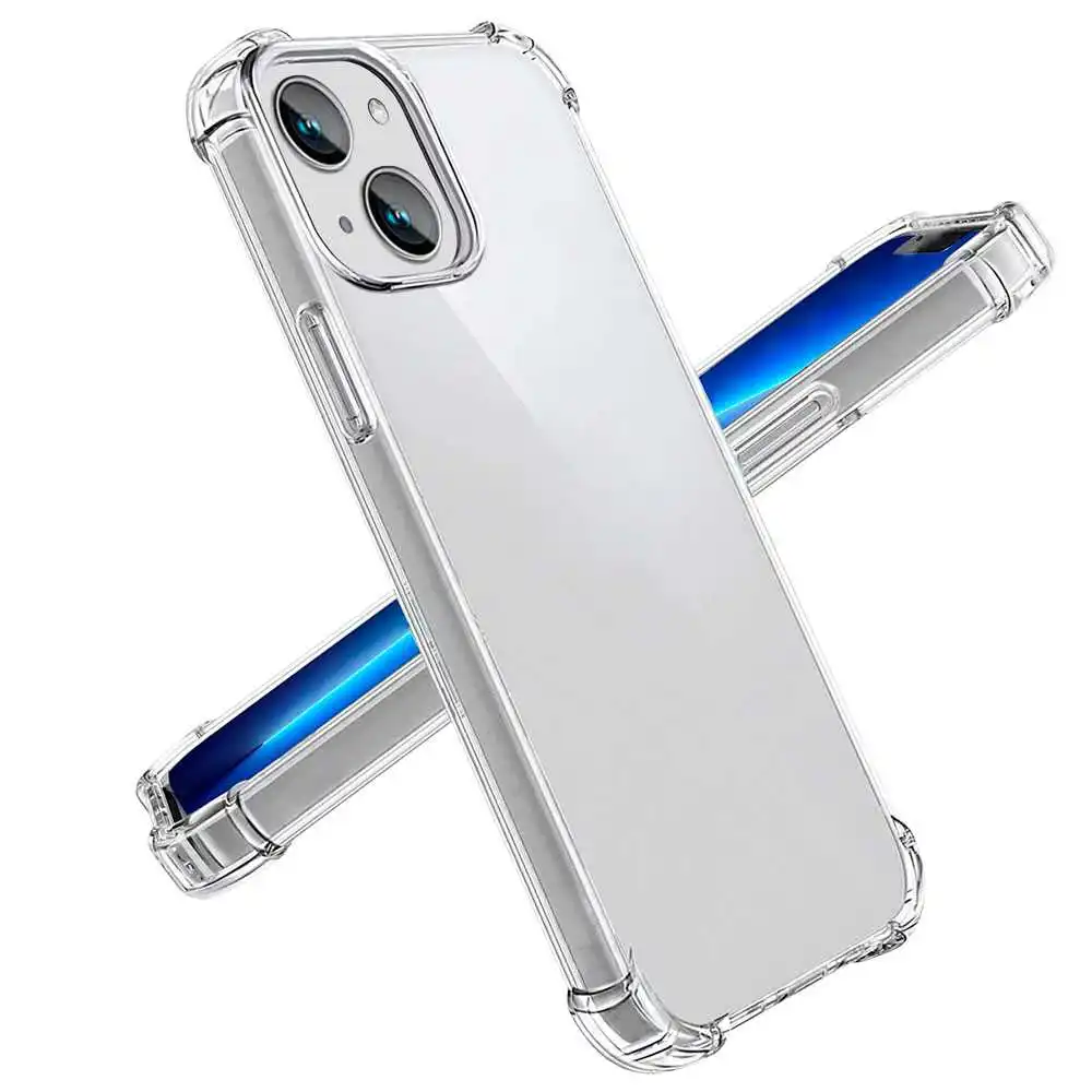 TPU Case Compatible with Iphone 14 Antishock Reinforced Edges Protective Bumper