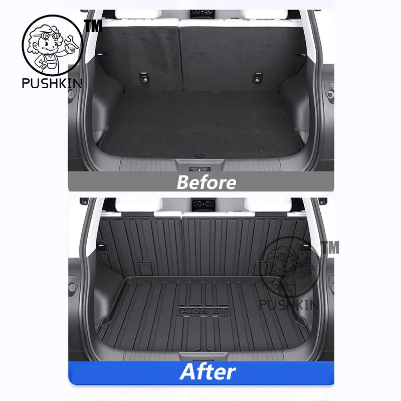 For GAC AION UT 2025 2026 Custom Fit Car TPE Trunk Mat All Season Black Cargo Mat 3D Shaped Laser Measured Trunk Liners