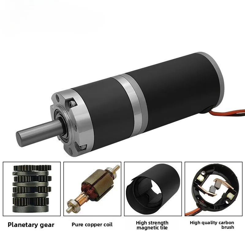 42Mm DC geared motor 42ZY planetary gear 12 volts 24v steel pipe large torque adjustable low speed small motor