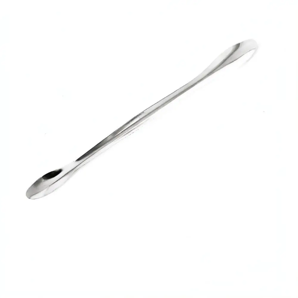 Versatile Stainless Steel Lab Sampling Spatula Micro Scoop Cosmetic Facial Mask Cream Mixing Applicator
