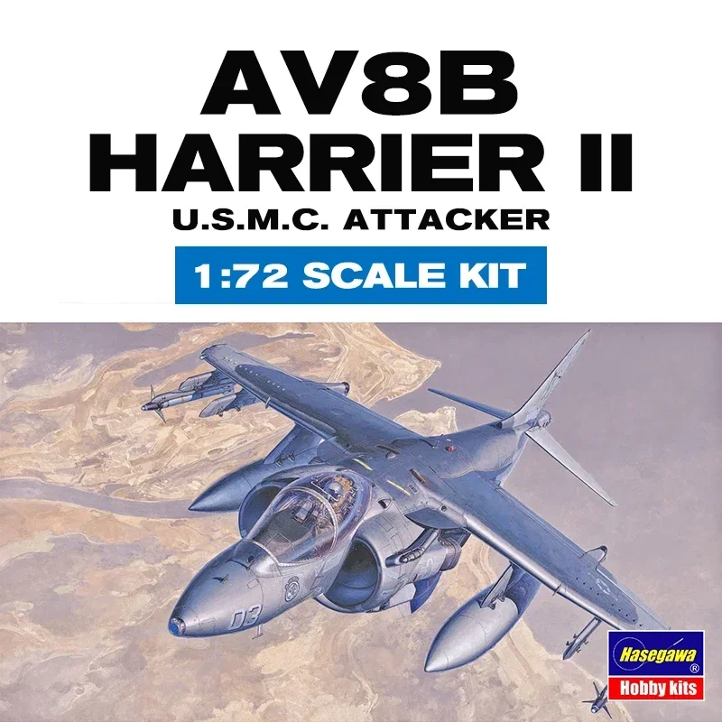 Hasegawa Kit modello di aereo assemblato in plastica 00449 American AV-8B Harrier ll Attack Aircraft scala 1/72